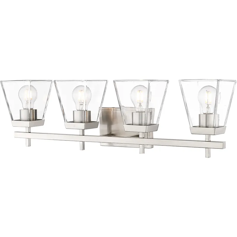 Lauren 4 Light 30.5 inch Brushed Nickel Vanity Wall Light
