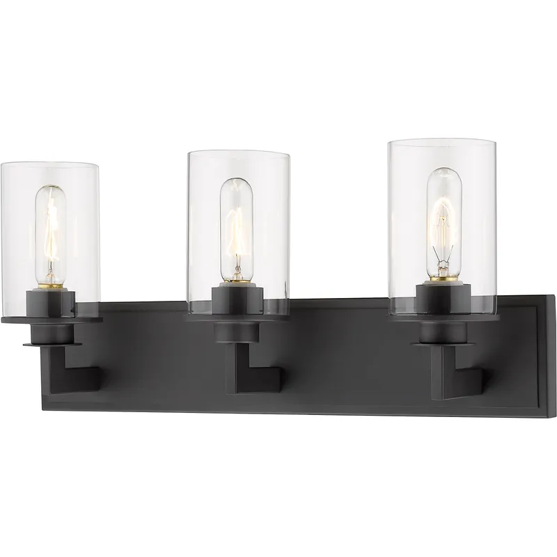 Savannah 3 Light 23 inch Bronze Vanity Wall Light