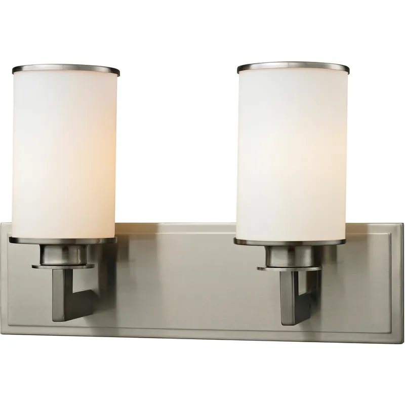 Savannah 2 Light 16.13 inch Brushed Nickel Vanity Wall Light