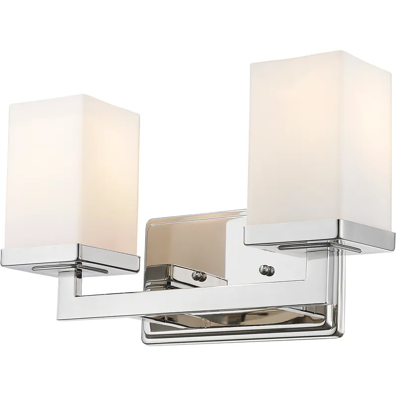 Tidal 2 Light 13.25 inch Chrome Vanity Wall Light