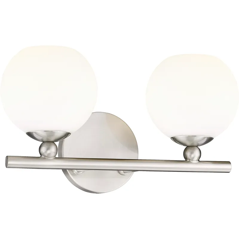Neoma 2 Light 13.5 inch Brushed Nickel Vanity Wall Light