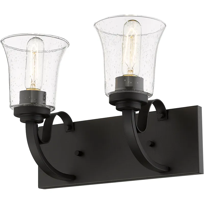 Halliwell 2 Light 14 inch Bronze Vanity Wall Light