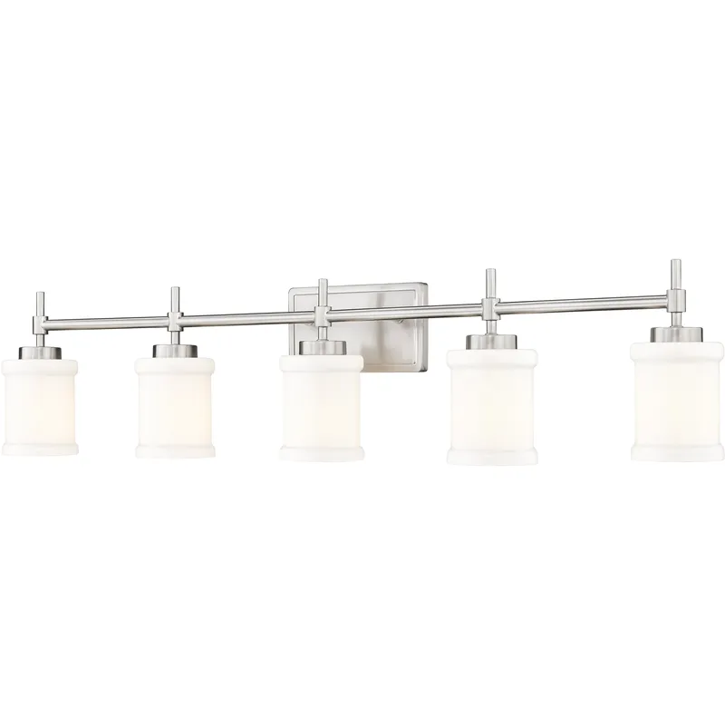 Cadoc 5 Light 40.5 inch Brushed Nickel Bath Vanity Light Wall Light