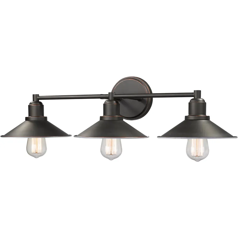 Casa 3 Light 27 inch Olde Bronze Vanity Wall Light in Olde Bronze Steel