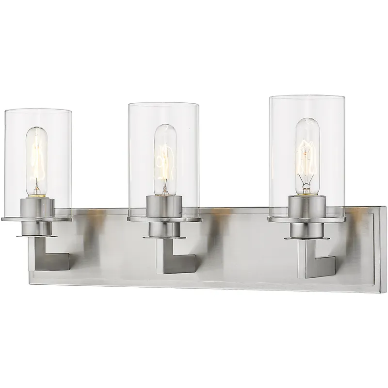 Savannah 3 Light 23 inch Brushed Nickel Vanity Wall Light
