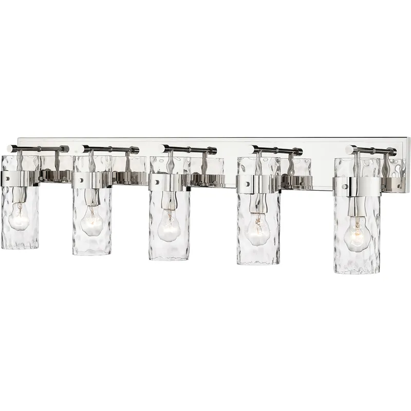 Fontaine 5 Light 44 inch Polished Nickel Vanity Wall Light