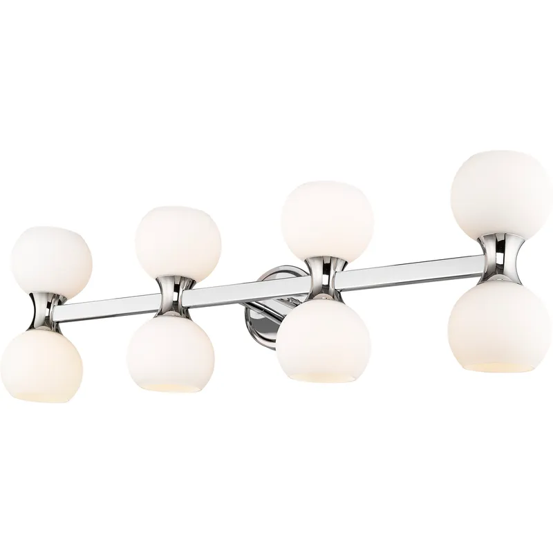 Artemis 8 Light 35 inch Chrome Vanity Wall Light