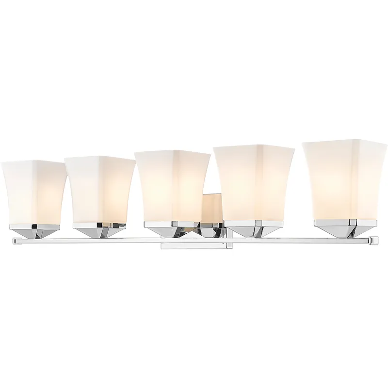 Darcy 5 Light 38 inch Chrome Vanity Wall Light