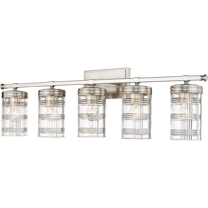 Archer 5 Light 38 inch Brushed Nickel Vanity Wall Light