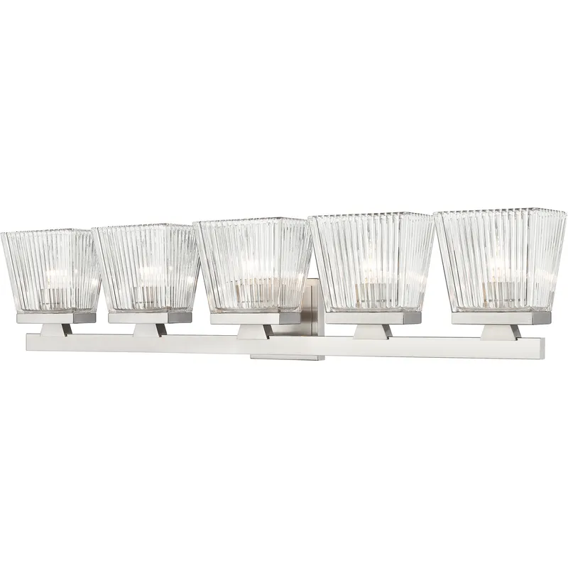 Astor 5 Light 36 inch Brushed Nickel Vanity Wall Light