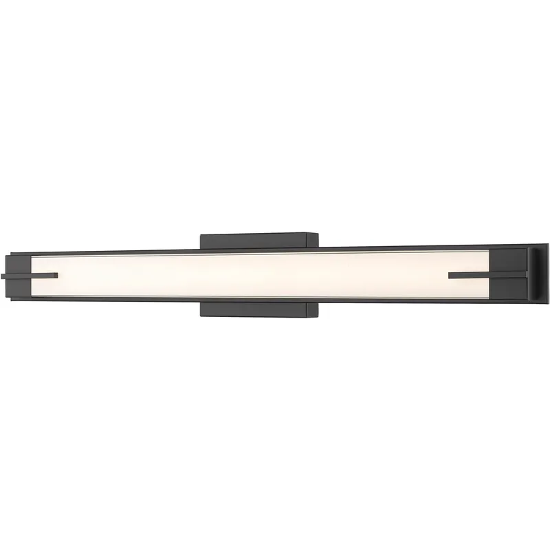 Chase LED 33 inch Matte Black Bath Vanity Light Wall Light