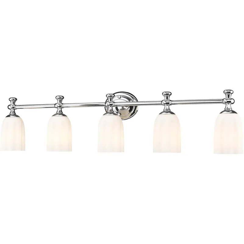 Orion 5 Light 40.25 inch Chrome Bath Vanity Light Wall Light