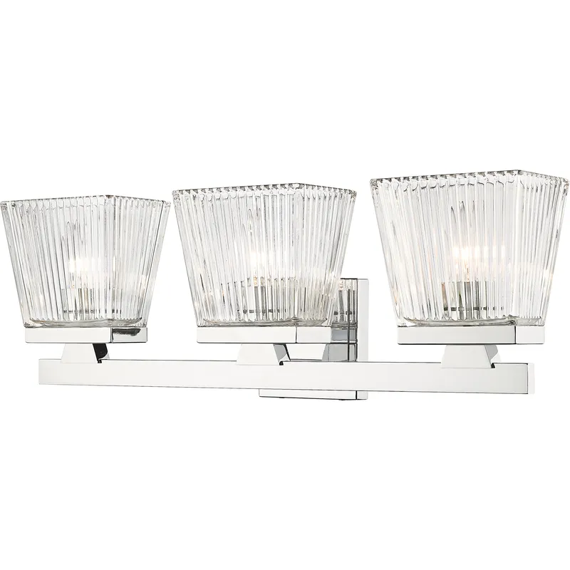 Astor 3 Light 23 inch Chrome Vanity Wall Light
