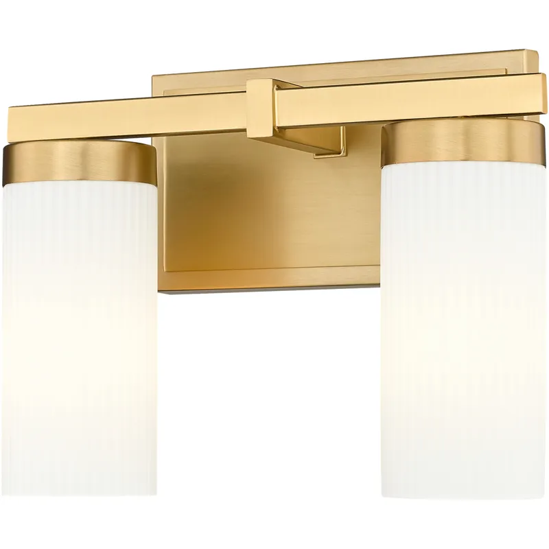 Danica 2 Light 11.75 inch Modern Gold Bath Vanity Light Wall Light