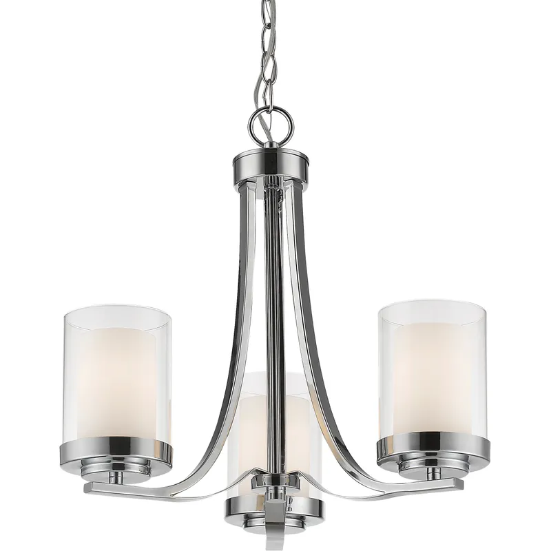 Willow 3 Light 16 inch Chrome Chandelier Ceiling Light
