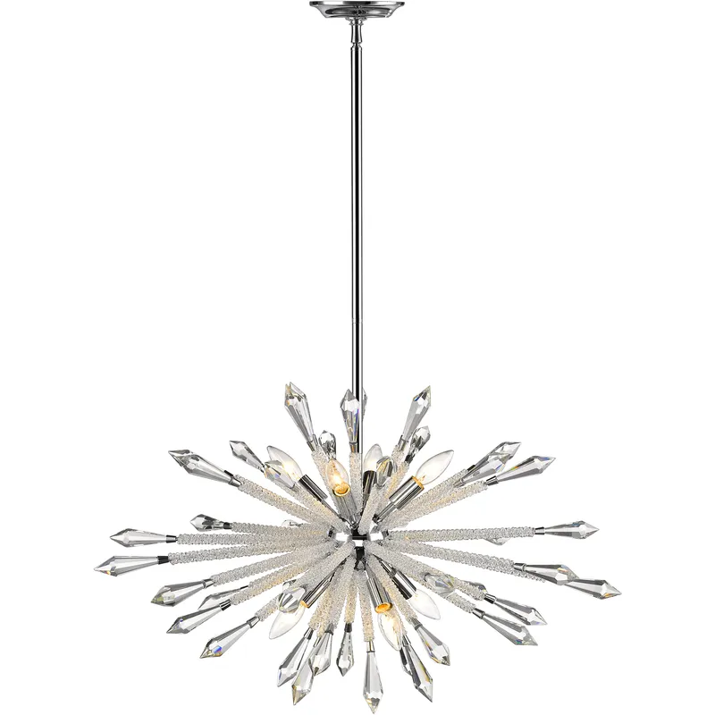 Soleia 8 Light 31.5 inch Chrome Chandelier Ceiling Light in 17