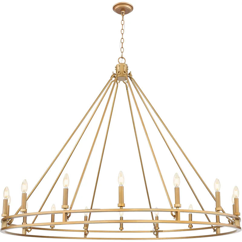 Dennison 16 Light 59.75 inch Signature Brass Chandelier Ceiling Light
