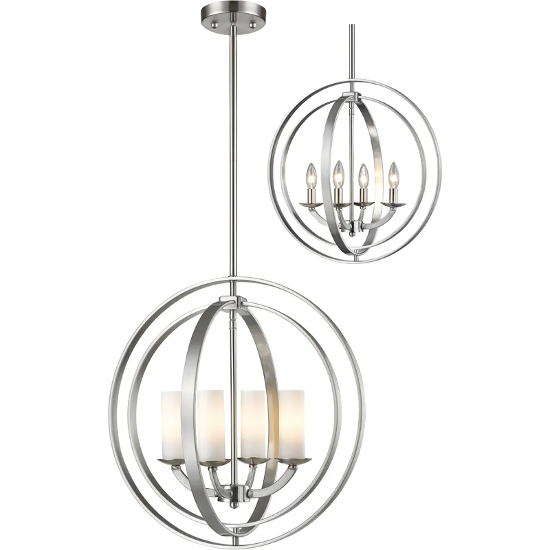 Ashling 4 Light 19.88 inch Brushed Nickel Chandelier Ceiling Light