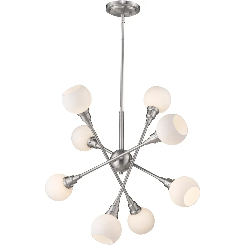 Tian LED 29.25 inch Brushed Nickel Chandelier Ceiling Light