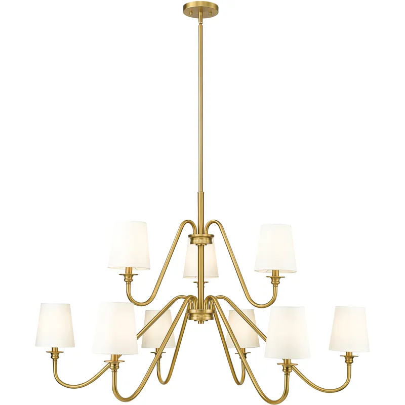 Gianna 9 Light 46 inch Modern Gold Chandelier Ceiling Light