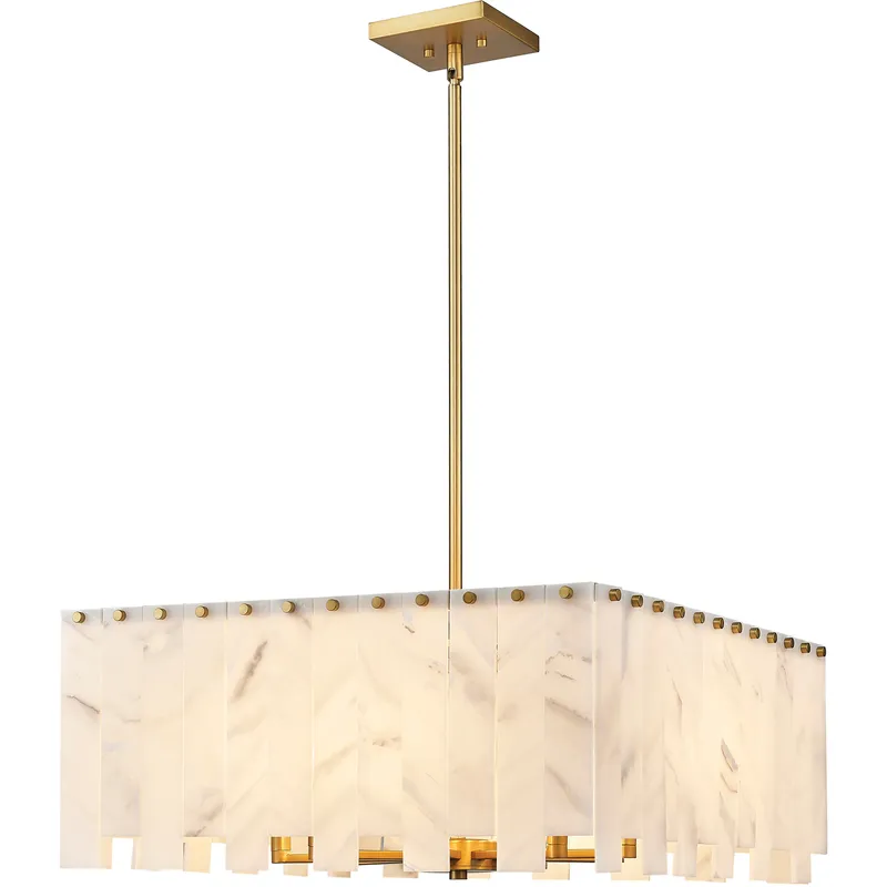 Viviana 8 Light 26 inch Rubbed Brass Chandelier Ceiling Light