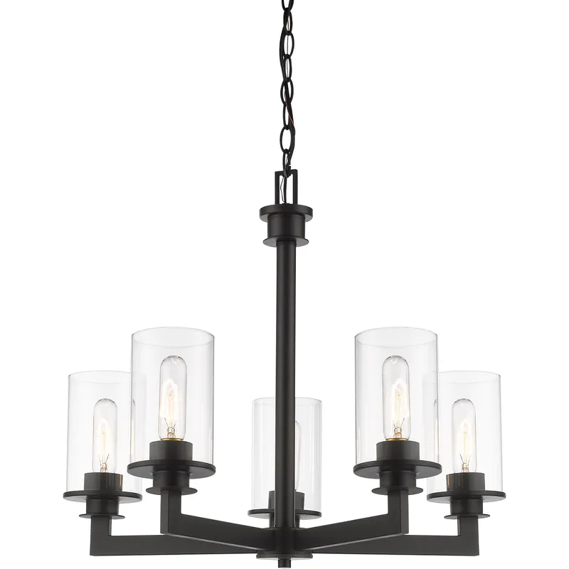 Savannah 5 Light 24 inch Bronze Chandelier Ceiling Light