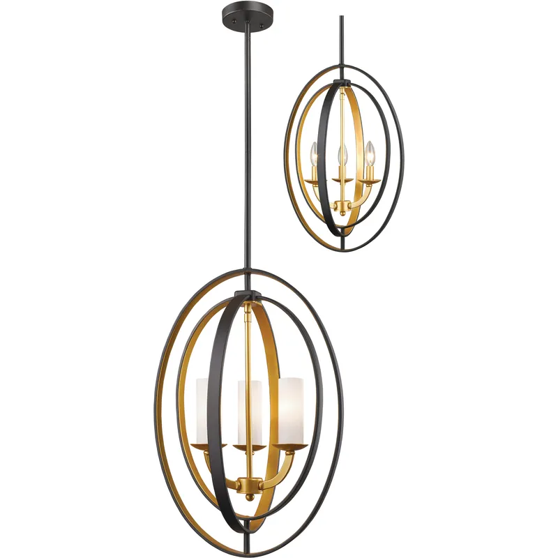 Ashling 3 Light 15.13 inch Bronze Gold Chandelier Ceiling Light
