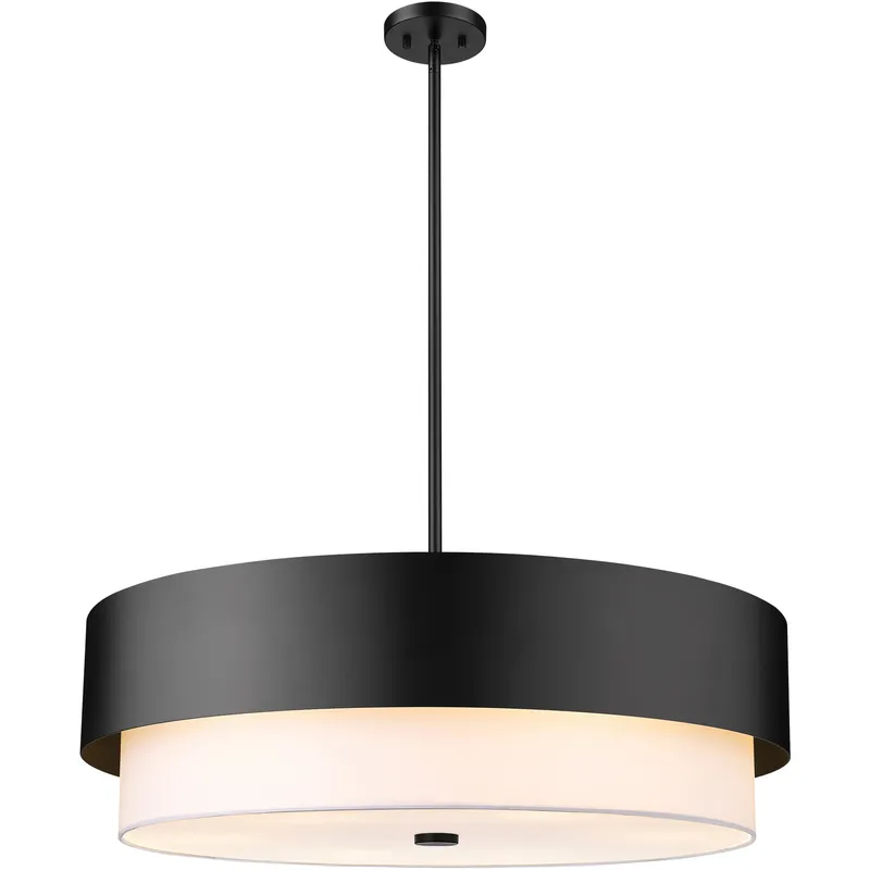 Counterpoint 6 Light 31.5 inch Matte Black Chandelier Ceiling Light