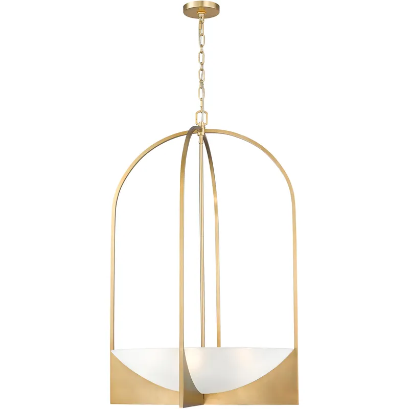 Devon 6 Light 24 inch Modern Gold Chandelier Ceiling Light