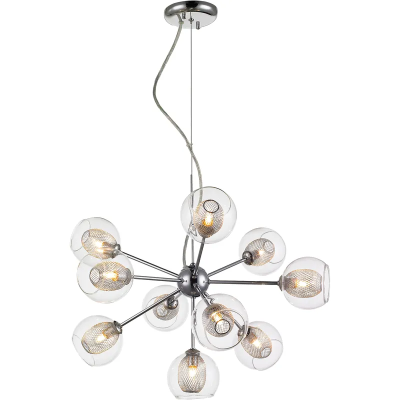 Auge 10 Light 22.5 inch Chrome Chandelier Ceiling Light