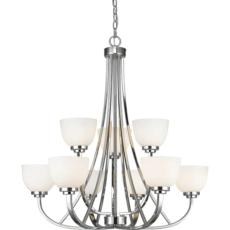 Ashton 9 Light 31 inch Chrome Chandelier Ceiling Light in 25.3