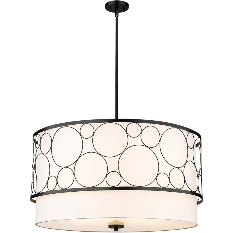 Kendall 5 Light 32 inch Matte Black Chandelier Ceiling Light