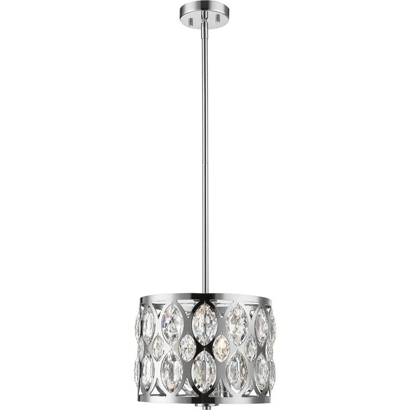 Dealey 3 Light 12 inch Chrome Chandelier Ceiling Light