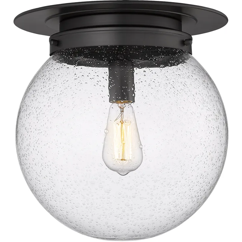 Calhoun 1 Light 13 inch Matte Black Flush Mount Ceiling Light