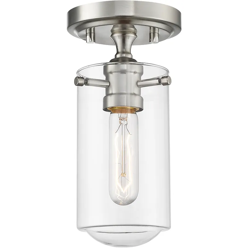 Delaney 1 Light 5 inch Brushed Nickel Flush Mount Ceiling Light