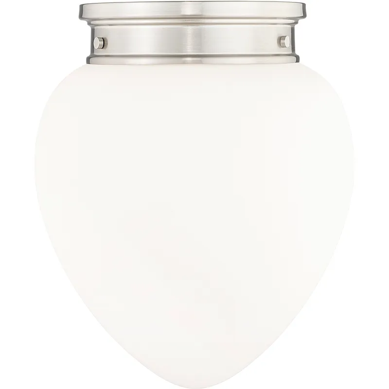 Gideon 1 Light 12.5 inch Brushed Nickel Flush Mount Ceiling Light