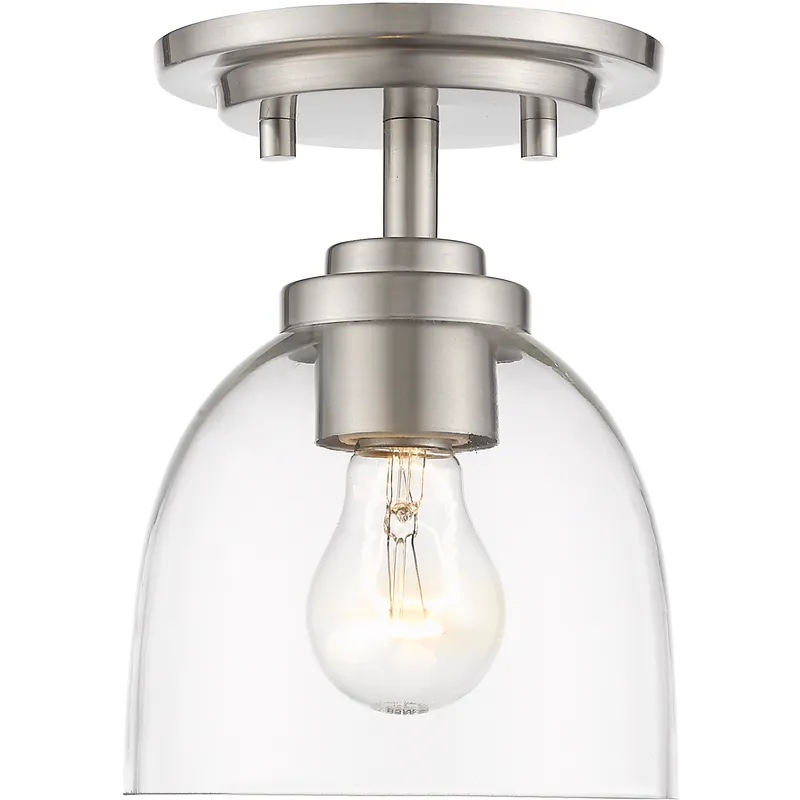 Ashton 1 Light 6 inch Brushed Nickel Flush Mount Ceiling Light