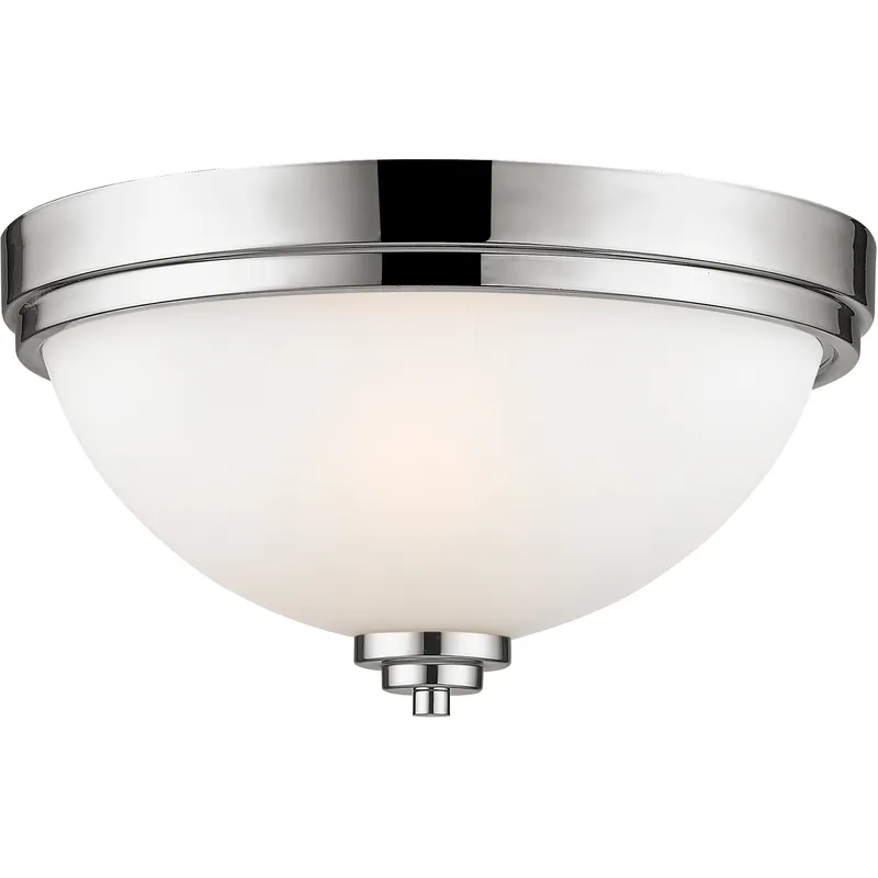 Ashton 2 Light 13 inch Chrome Flush Mount Ceiling Light in 3.9