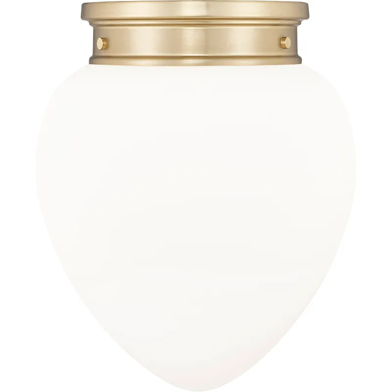 Gideon 1 Light 12.5 inch Modern Gold Flush Mount Ceiling Light