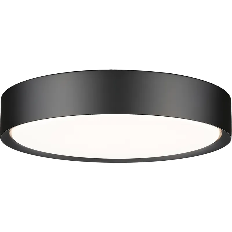 Kawan LED 16 inch Matte Black Flush Mount Ceiling Light