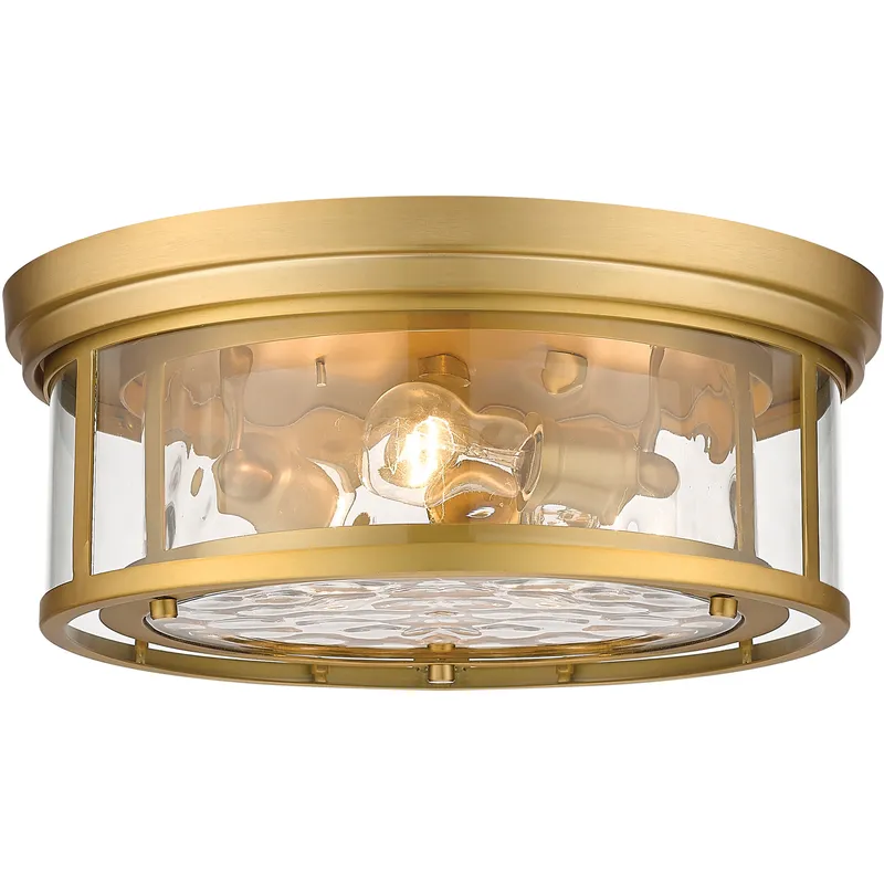Clarion 3 Light 16 inch Olde Brass Flush Mount Ceiling Light in Oil Rubbed Bronze