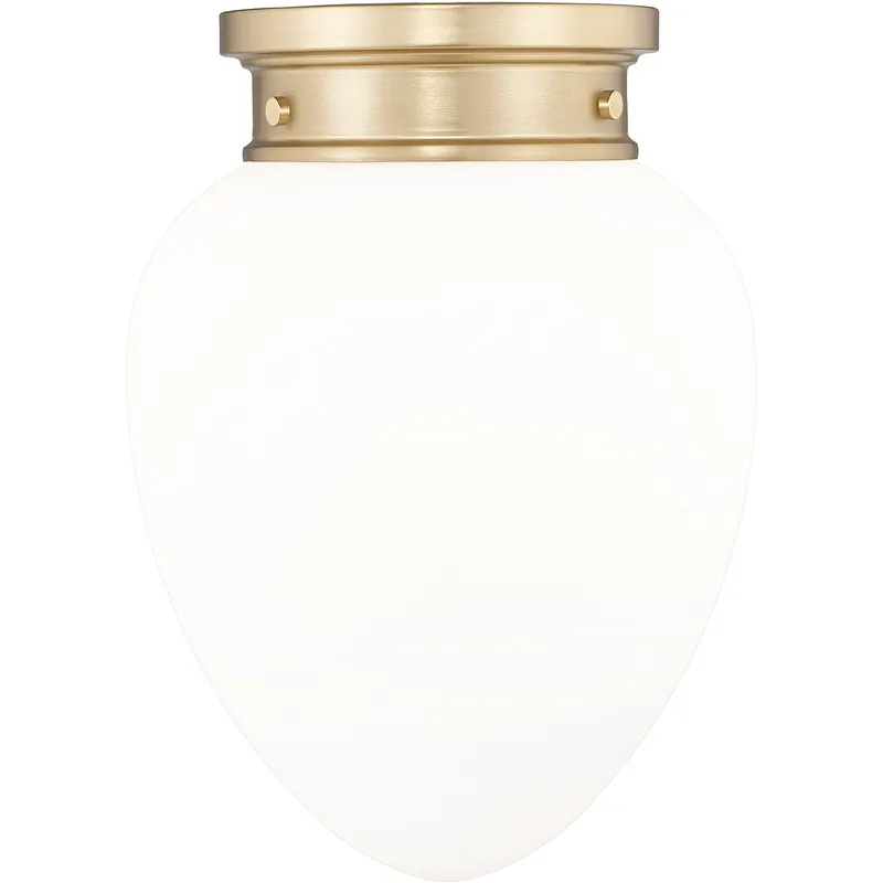 Gideon 1 Light 10 inch Modern Gold Flush Mount Ceiling Light