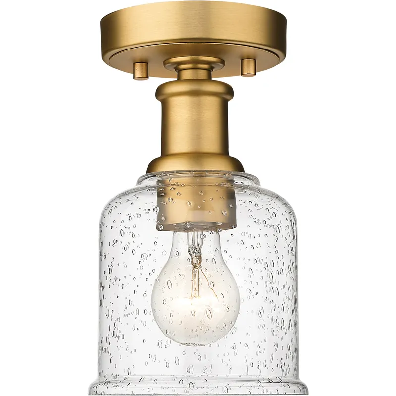 Bryant 1 Light 5.5 inch Heritage Brass Flush Mount Ceiling Light