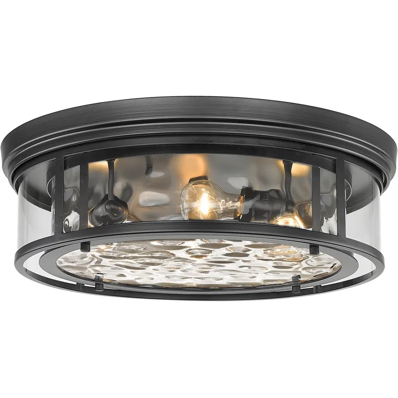 Clarion 4 Light 20.75 inch Matte Black Flush Mount Ceiling Light