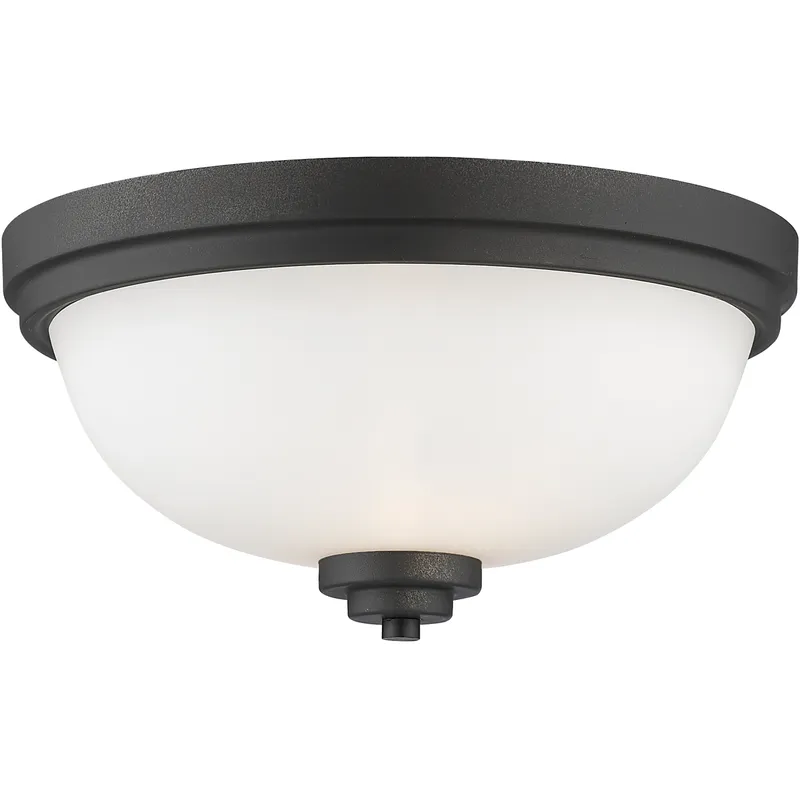 Ashton 2 Light 13 inch Bronze Flush Mount Ceiling Light in 3.9
