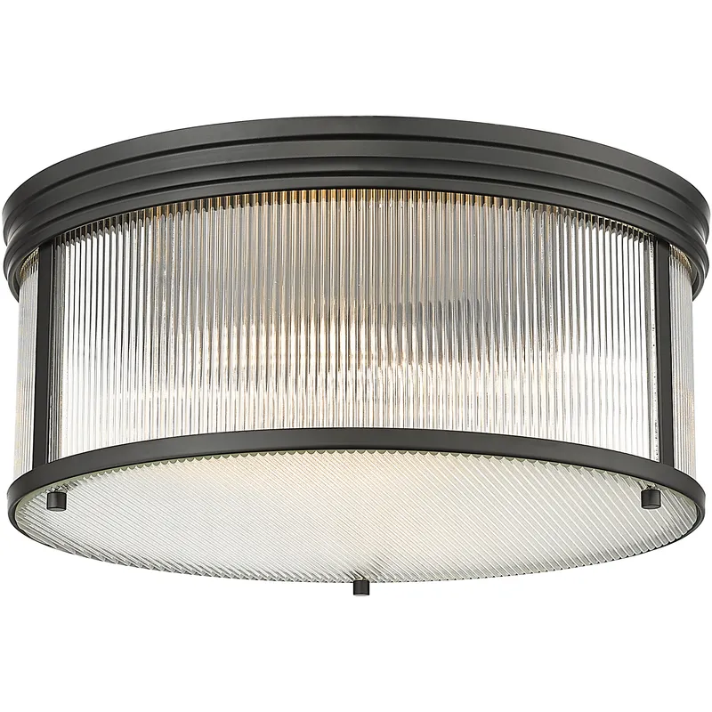 Carnaby 4 Light 18 inch Matte Black Flush Mount Ceiling Light