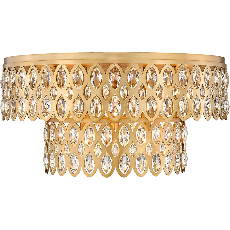 Dealey 12 Light 24 inch Heirloom Brass Flush Mount Ceiling Light