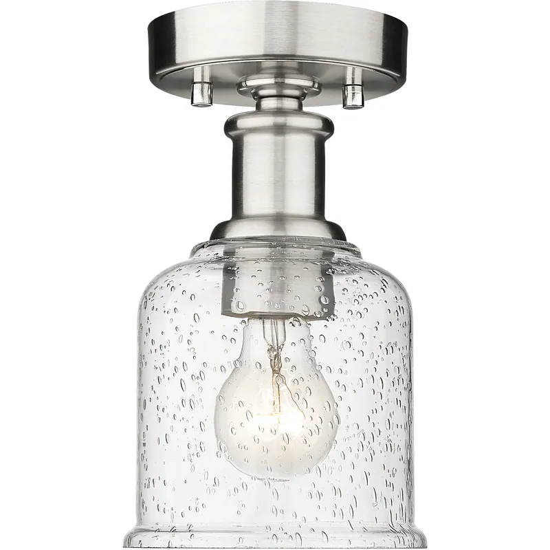 Bryant 1 Light 5.5 inch Brushed Nickel Flush Mount Ceiling Light