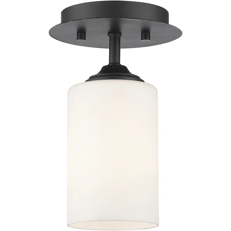 Bordeaux 1 Light 5.5 inch Bronze Flush Mount Ceiling Light