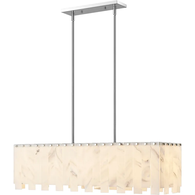 Viviana 5 Light 40.75 inch Polished Nickel Linear Chandelier Ceiling Light